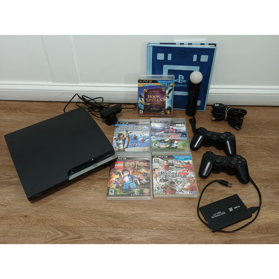 Play Station 3 Com Juegos Originales, Moove Y Memoria Extern