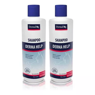 Kit 2 Shampoo Derma Help 500 Ml Compatível Episoothe Virbac