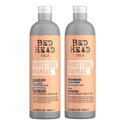  Tigi Bed Head- Shampoo Y Acondicionador, Aceite Argan 750ml