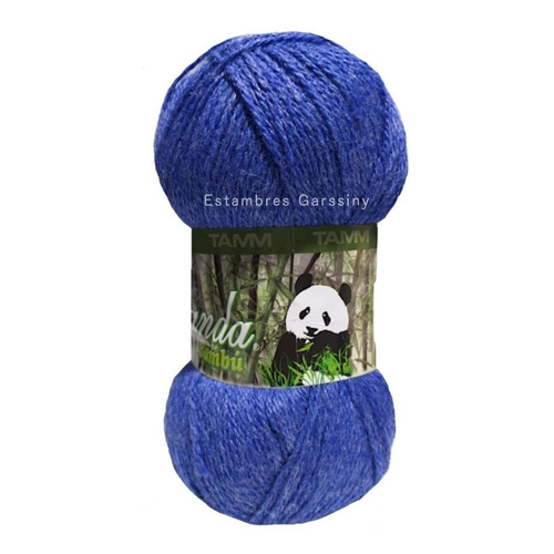 Estambre Panda 25% Fibra De Bambú 75% Lana Australiana Color Rey