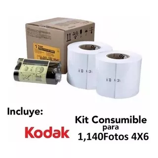 Kit Para Impresoras Kodak 6800/6850.jumbo.1,140 Fotos 4x6 .