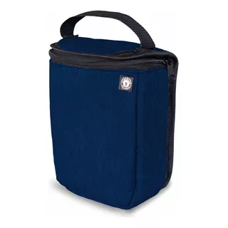 Bolsa Térmica Minimalista Academia Trabalho Piquenique Cor Azul