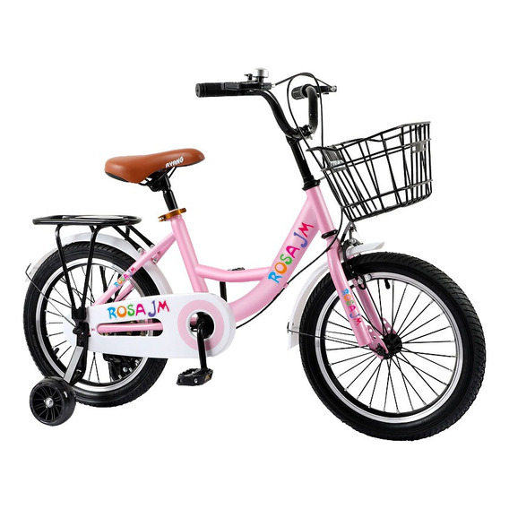 Bicicleta Rosa Jm Infantil Para Niña R12 Entrenamiento Ebike