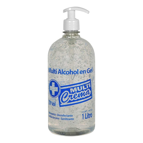 Alcohol En Gel Dispensador Multi Crema 70° Vol Desinfectante