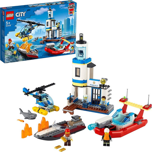Kit De Construcción Lego City Misión En La Costa 60308 Cantidad de piezas 297