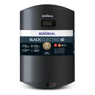 Termotanque Eléctrico Señorial Black Tsbe-60 Negro 60 L