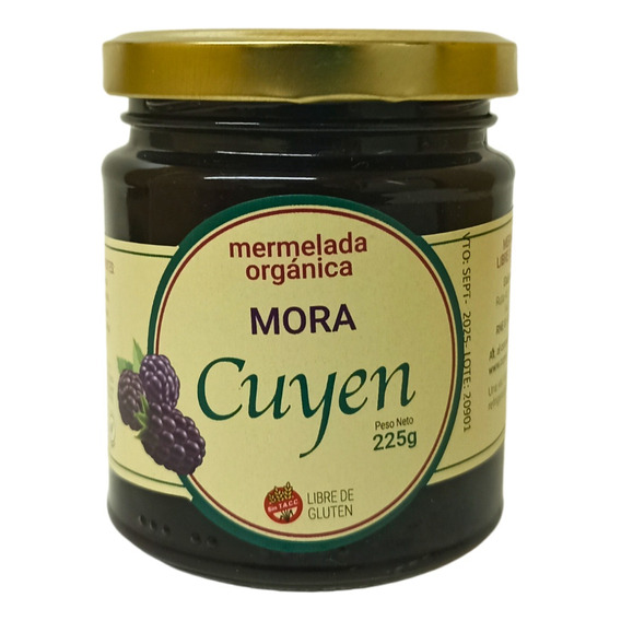 Mermelada Artesanal Orgánica Cuyen De Moras X 225g