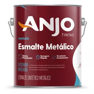 Tinta Esmalte Sintetico Anjo Metalico Cores 3,600 Litros