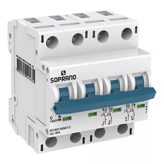 Disjuntor Cc Corrente Contínua Soprano 1000v 32a Shb4