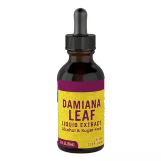 Damiana Leaf Extract Liquido 59 Ml Gotero Turnera Libid