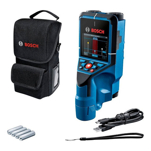 Detector Materiales Bosch Wallscanner D-tect 200 C Estuche Color Azul