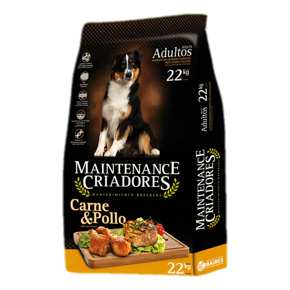 Alimento Maintenance Criadores  para perro adulto todos los tamaños sabor carne y pollo en bolsa de 22 kg