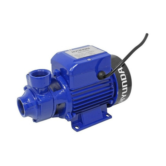 Bomba Agua Periférica 0.5hp 1 X 1 Hyundai Hyqb60 220v Color Azul Frecuencia 50 Hz