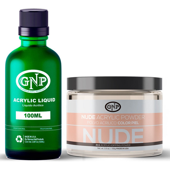 Polvo Acrílico Gnp Nude 100gr. + Líquido Acrílico Gnp 100ml