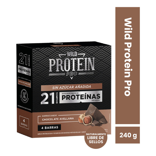 Wild Protein Pro Chocolate Avellana 4 Uds