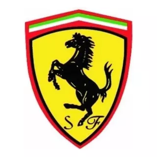 Sticker Vinilo Adhesivo Escudo Ferrari 17cm