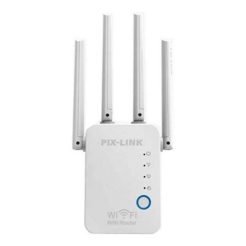 Repetidor Wifi Rompemuros Señal 4 Antenas Pix-link 