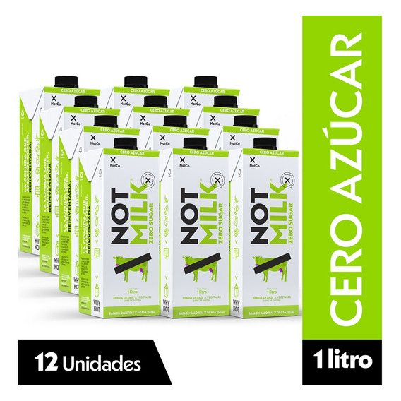 Bebida Vegetal Notmilk Zero 12x 1l