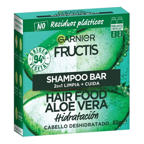 Shampoo Aloe Vera Hair Food 2 En 1 Garnier Fructis - 60gr