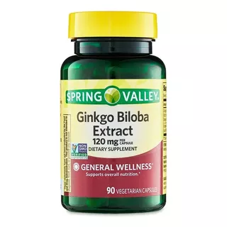 Ginkgo Biloba 120 Mg 90 Caps Ayuda Memoria Reduce Fatiga Spv Sabor Neutro