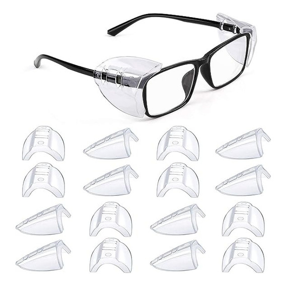 16 Pcs Protectores Antideslizantes Laterales De Gafas De Ojo