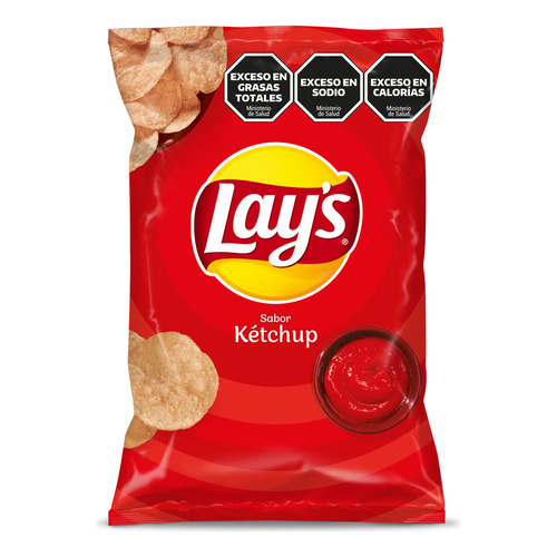 Lay's papas fritas ketchup x 77 gr snack 