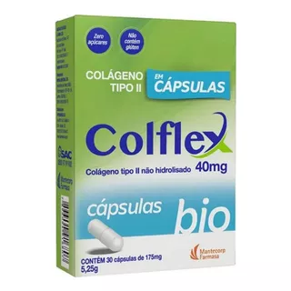 Colflex Colágeno Tipo Ii Não Hidrolisado 40mg 60 Cápsulas