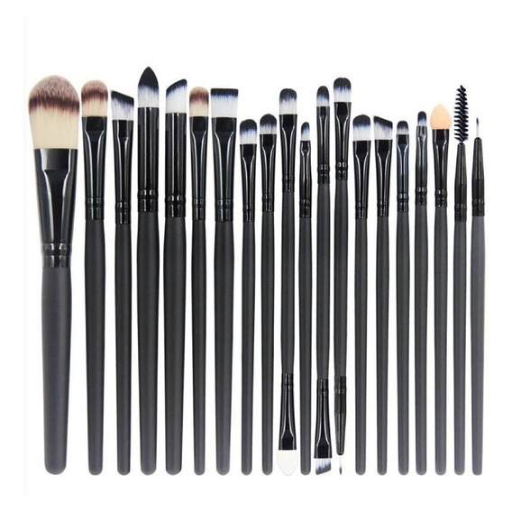 Set 20 Brochas De Maquillaje, Pinceles De Sombra De Ojos