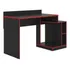 Escritorio - Muebles Web - Linea Gamer - Modelo Escalonado - Negro/rojo