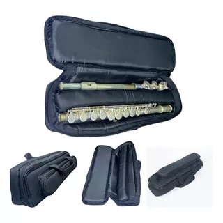 Capa Semi Case Bag Flauta Bolso Extra Luxo Acolchoada Alça