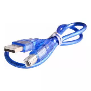 10 Pçs - Cabo Usb 2.0 Para Arduino A/b 50cm Ab 0,5m