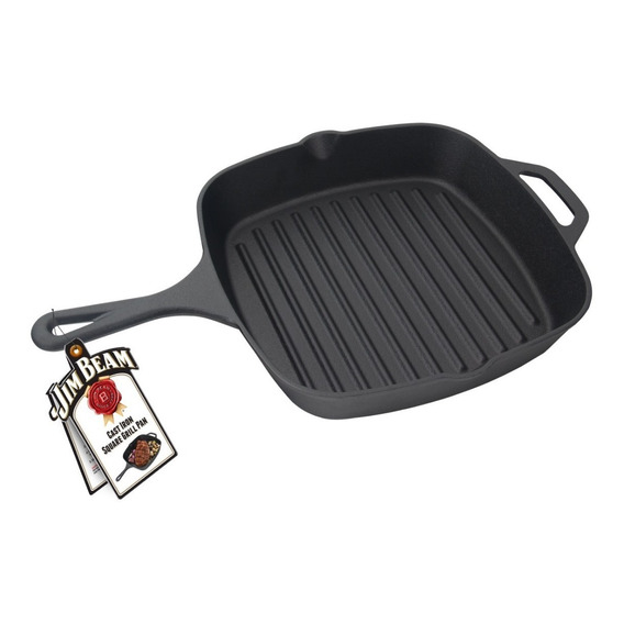 Plancha Cuadrada Grill De Hierro Fundido Jim Beam