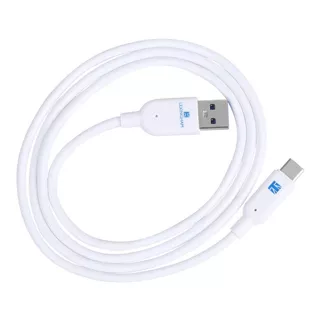 Cable Usb 2.0 Tipo C Premium Para Carga Y Datos 3a Lexingham Color Blanco