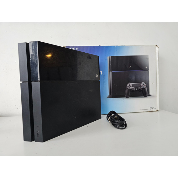 Sony Playstation 4 Fat Ps4 500 Gb + Caja Y Cable Power