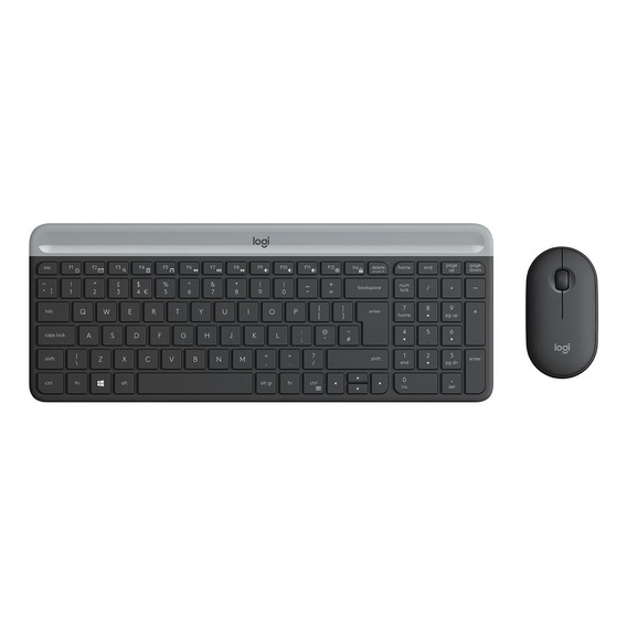 Kit Teclado Y Mouse Inalambrico Logitech Mk470 Slim Español