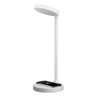 Lampara Velador Juno Blanco Led Carga Celular Dimerizable Mc