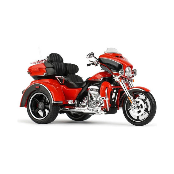 Cvo Tri Glide 2021 Harley Davidson Moto 1:12 Maisto Color Naranja