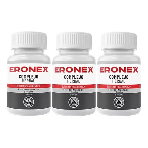 3 Pack Eronex Complejo Herbal Salud 20caps Sfn 3 Pack Sabor Sin sabor