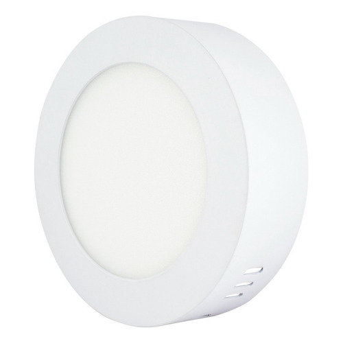 Luminario Led Sanelec Para Techo 6w Luz Cálida Color Blanco