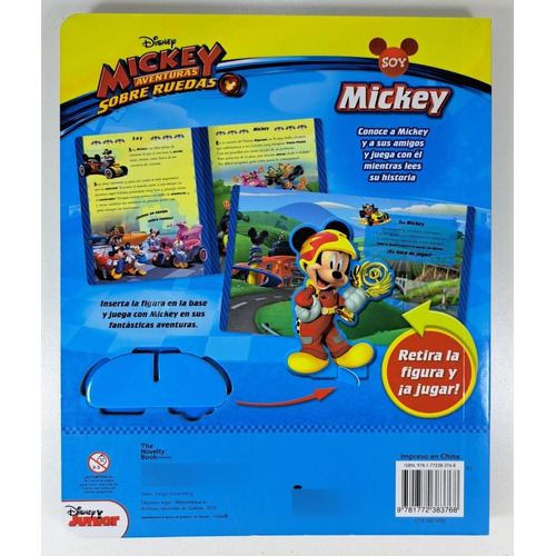 Yo Soy Mickey Sobre Ruedas - Libro + Figura Con Base - M4