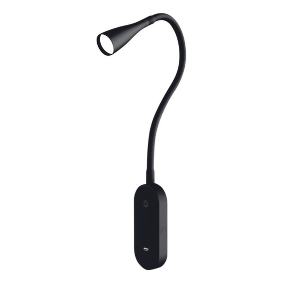 Velador Led Pared Lampara Flexible Tbcin Touch Dimmer Usb 5w Color de la estructura Negro