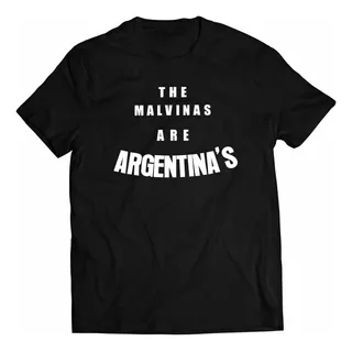 Remera 100% Algodon Estampada Malvinas Ringo Bonavena