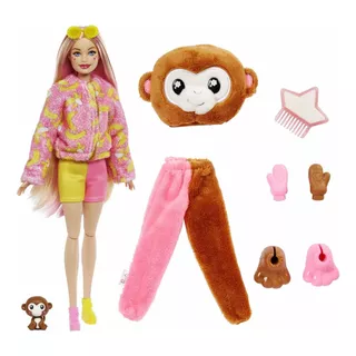 Barbie Cutie Reveal, Con Disfraz De Mono, Serie Jungle Orig