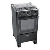 Cocina James C 105 B A Gas 4 Hornallas  Negra 127v/230v Puerta Con Visor