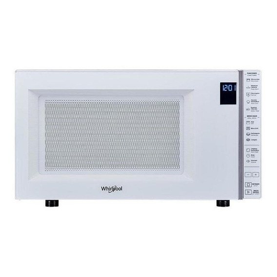 Microondas Whirlpool Wmg30ab Con Grill 30 Litros Blanco