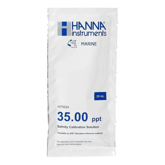 Solución En Sobre 20ml Hanna P/calibrar Refractómetro 35ppt