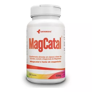 Suplemento Em Cápsulas Catalmedic Magcatal Taurato Lisina Bisglicinato D Magnesio 120 Cápsulas