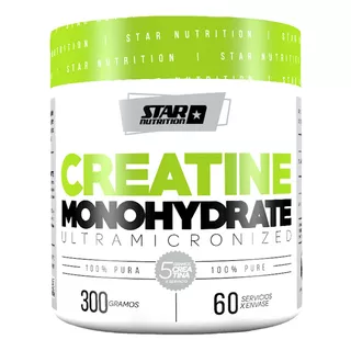 Suplemento En Polvo Star Nutrition Creatine Monohydrate En Pote De 300g