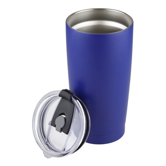 Vaso Termo Acero Inoxidable P/ Cafe 20oz Térmico Tapa Ce-t01 Color Azul VASO 20oz