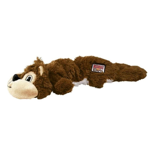 Kong Peluche Scrunch Knots Squirrel S/m Juguete Perro- Color Marrón Diseño Ardilla